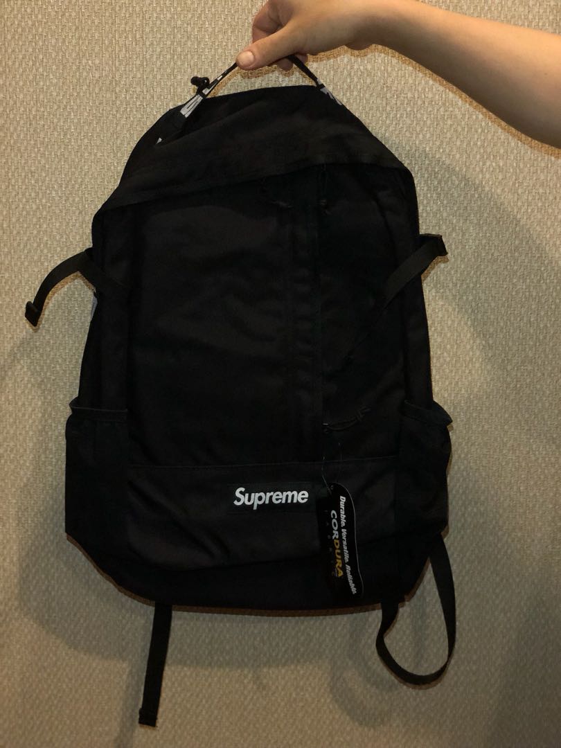black supreme backpack
