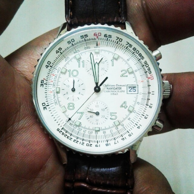 Used Chronograph Watch.. Christiano Domani.., Men's Fashion 