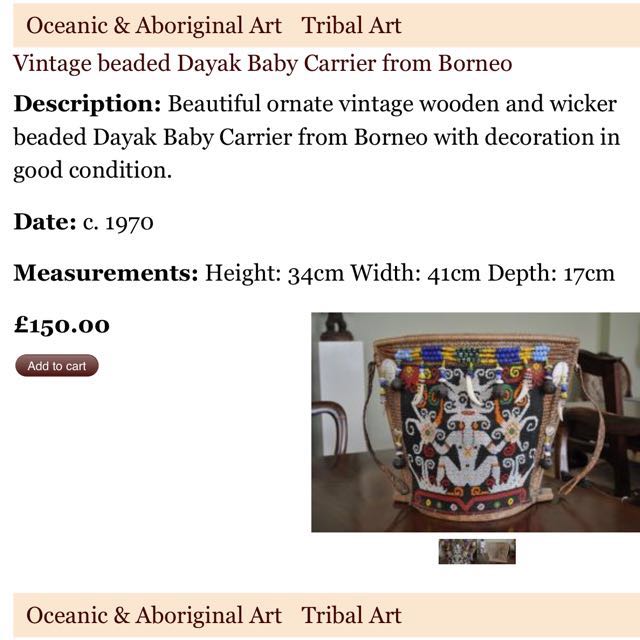 Aboriginal baby carrier on sale