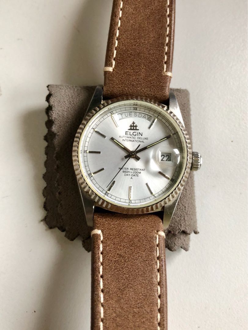 Elgin automatic watch best sale vintage
