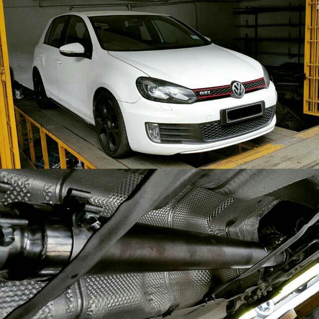VW Golf Mk6 GTI upgrades 3 inch ceramic coating powder (better heat
