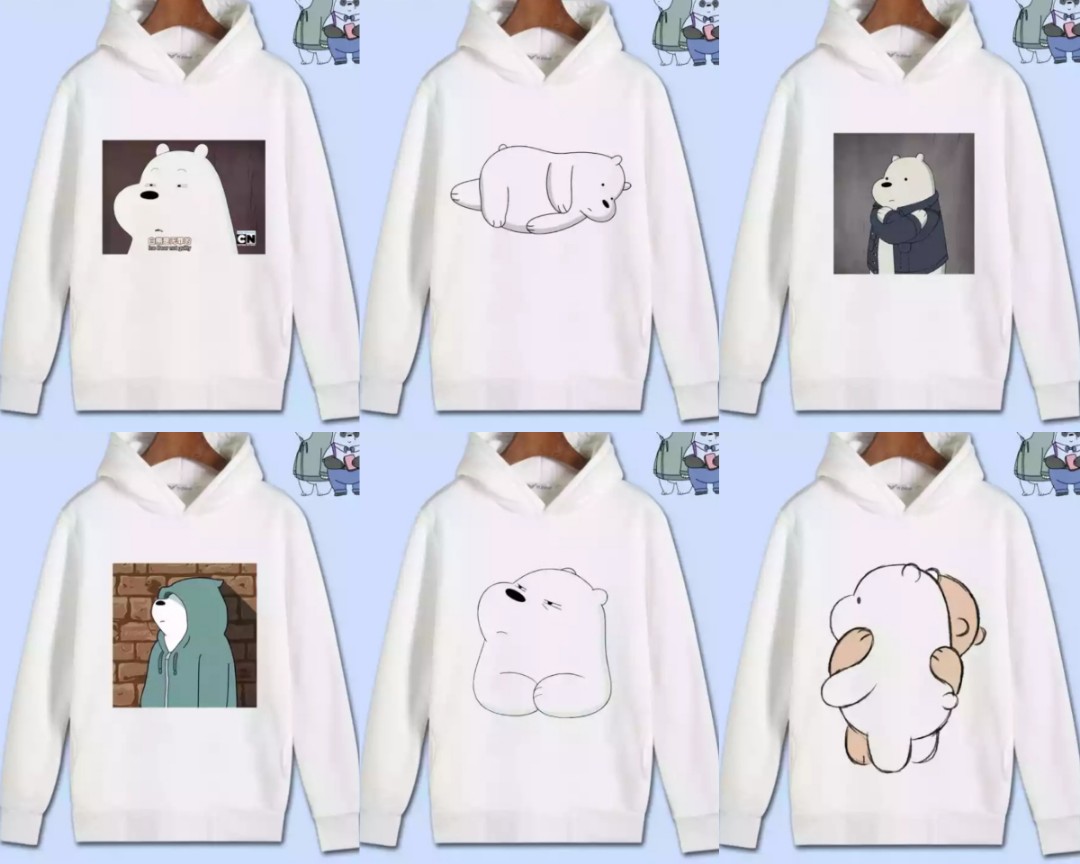 We Bare Bears Thick Hoodie Women S Fashion Clothes Tops On Carousell