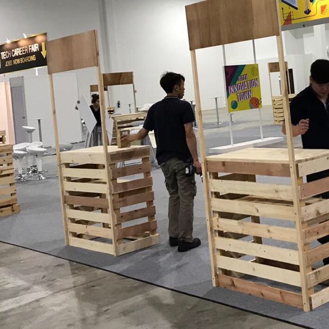 Pm for quote ( wooden pallet booth / rent / sale ), Furniture & Home