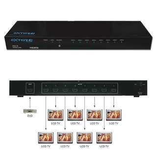 8 Output HDMI Distribution Amplifier by eXtenHD