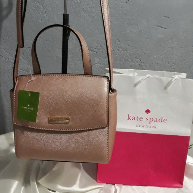 💯% ORIGINAL KATE SPADE Laurel Way Mini Alisanne Rosegold, Women's Fashion,  Bags & Wallets, Cross-body Bags on Carousell