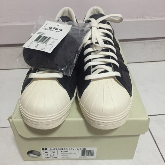 Adidas Consortium X Neighbourhood NBHD Superstar 80v 10th Anniversary NIB B34070 US 10