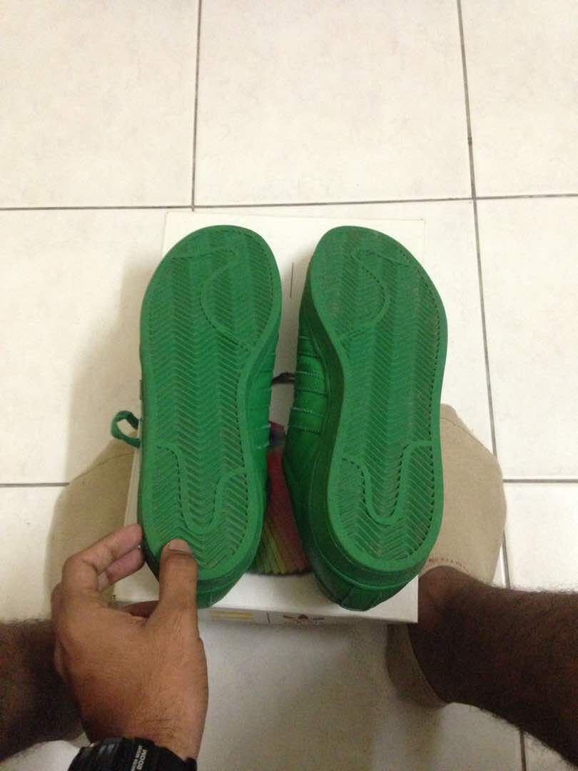Adidas superstar online pharrell williams green