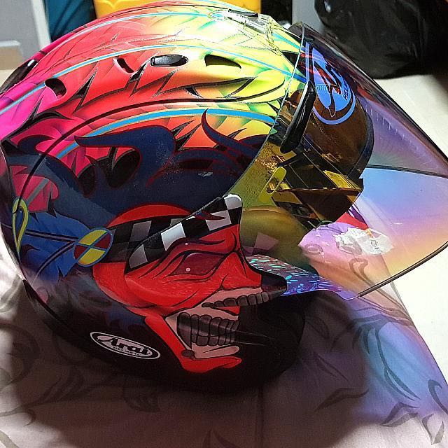 Arai Russel cw visor, Motorcycles, Motorcycle Apparel on Carousell