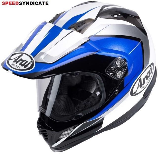 Arai Tour Cross 3 Flare Blue Motorcycles Motorcycle Apparel On Carousell