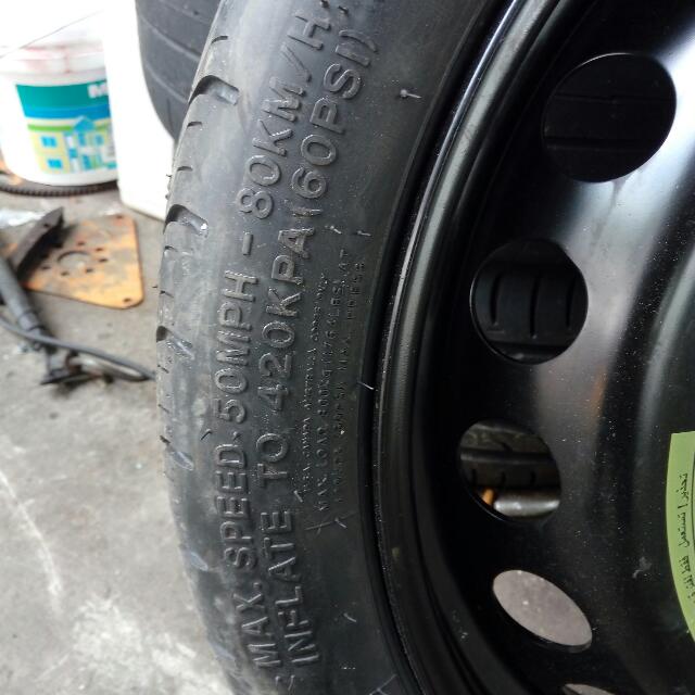 Audi A4 A5 Tayar Spare 125 70 19 Auto Accessories On Carousell