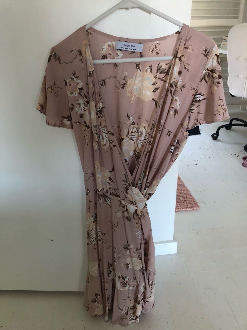 Auguste The Label Pink Wrap Dress Women S Fashion Clothes On