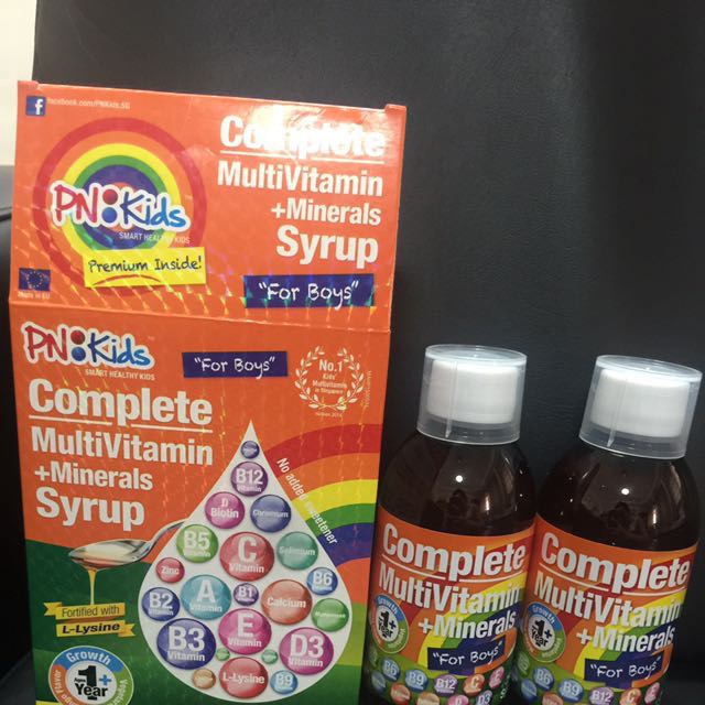 BN PN Kids 3 X Complete Multivitamin+minerals Syrup With Llysine