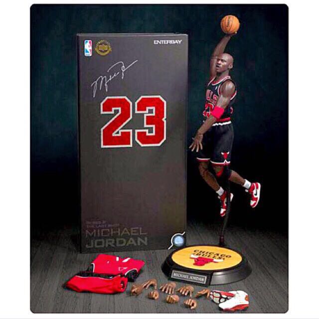 BNIB Enterbay Michael Jordan (Series 2) #23 Black Jersey (8th Anniversary  Limited Edition), Hobbies & Toys, Toys & Games on Carousell