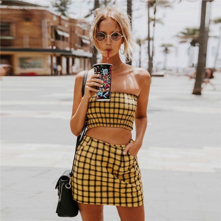 Tube top and skirt set clearance