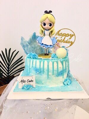 Alice In Wonderland Fondant Cake Topper Set