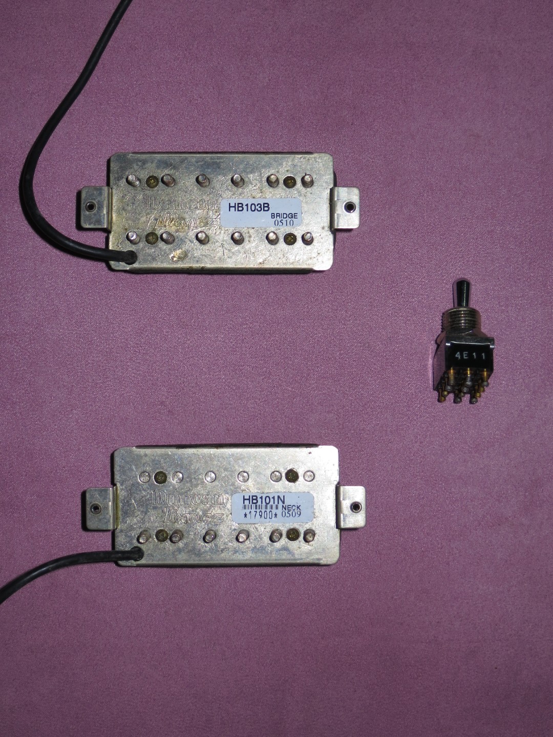 Duncan/Ibanez Humbuckers & OTAX 3way toggle switch, Music & Media