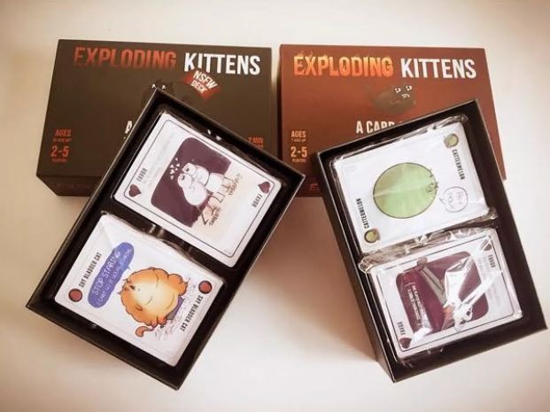 Exploding Kittens (Category: Board Games & Puzzles) located in Singapore. Submitted by everywolf (Listing ID 172491341, Image 2). Description: Brand new sealed Not Safe For Work Exploding Kittens card game. .
