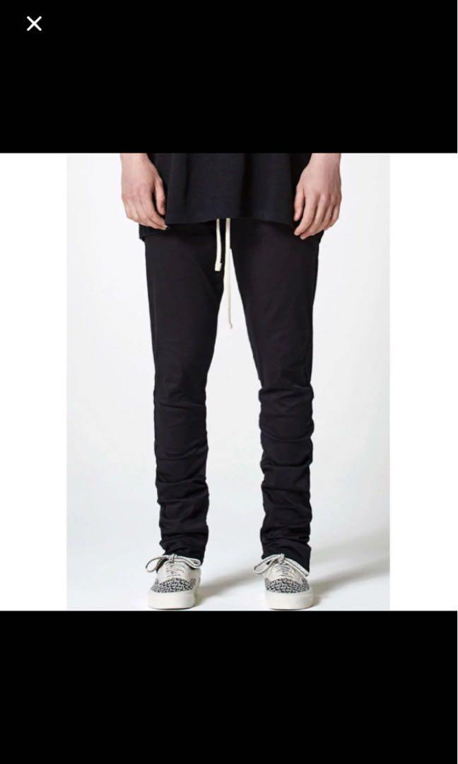 fear of god drawstring pants sizing