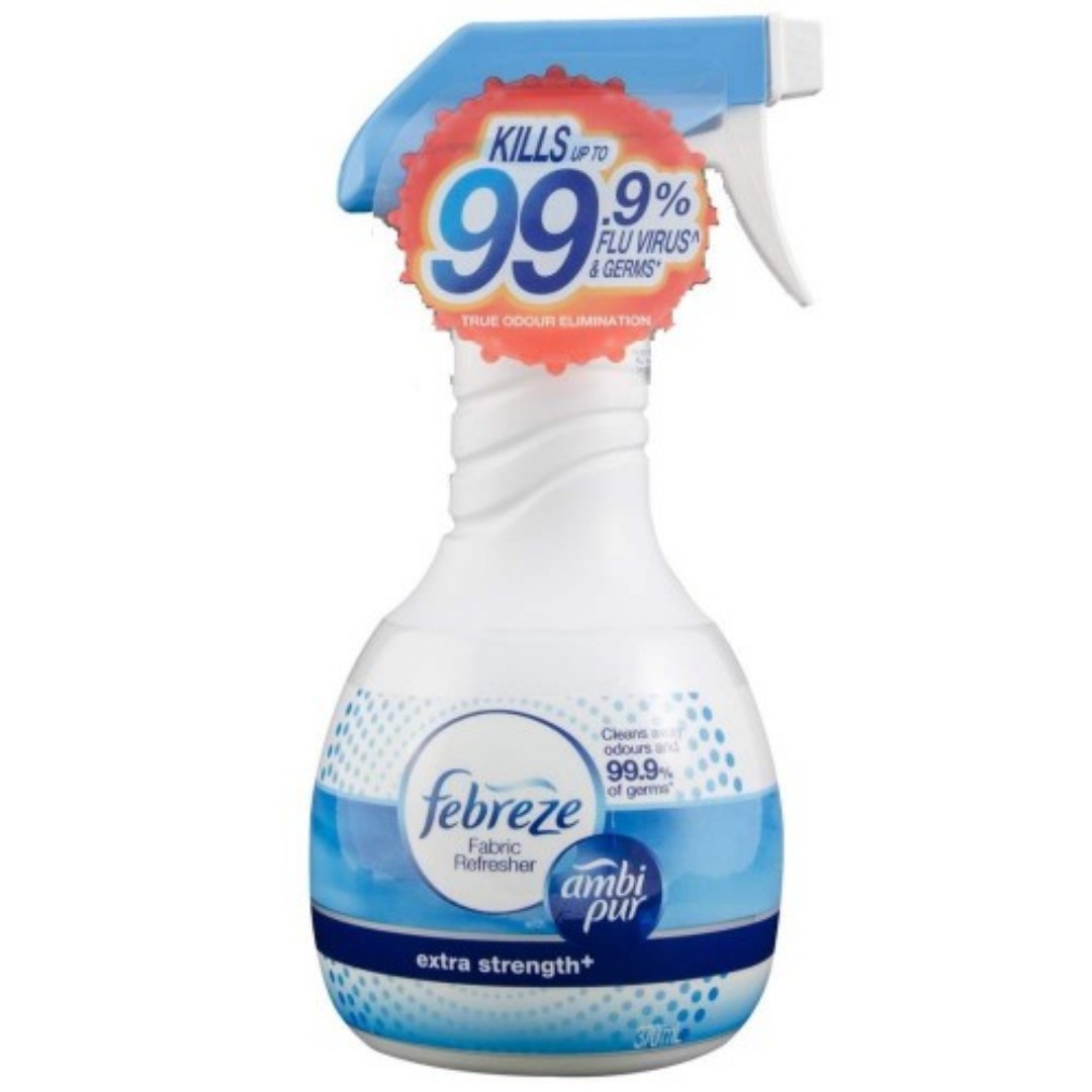 Febreze with Ambi Pur Extra Strength Fabric Refresher - 370ml (Item No:  F05-09 EXTRA) A3R1B105, Furniture & Home Living, Home Fragrance on Carousell