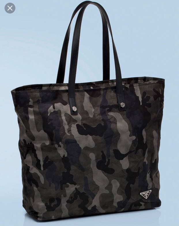 Final sale Prada camo camouflage tote bag, Men's Fashion, Bags, Sling Bags  on Carousell