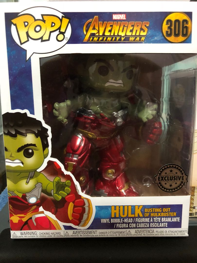 Funko Pop Avengers Infinity War Hulk Bursting Out Of Hulkbuster 6 Inch Pop Toys Games Bricks Figurines On Carousell