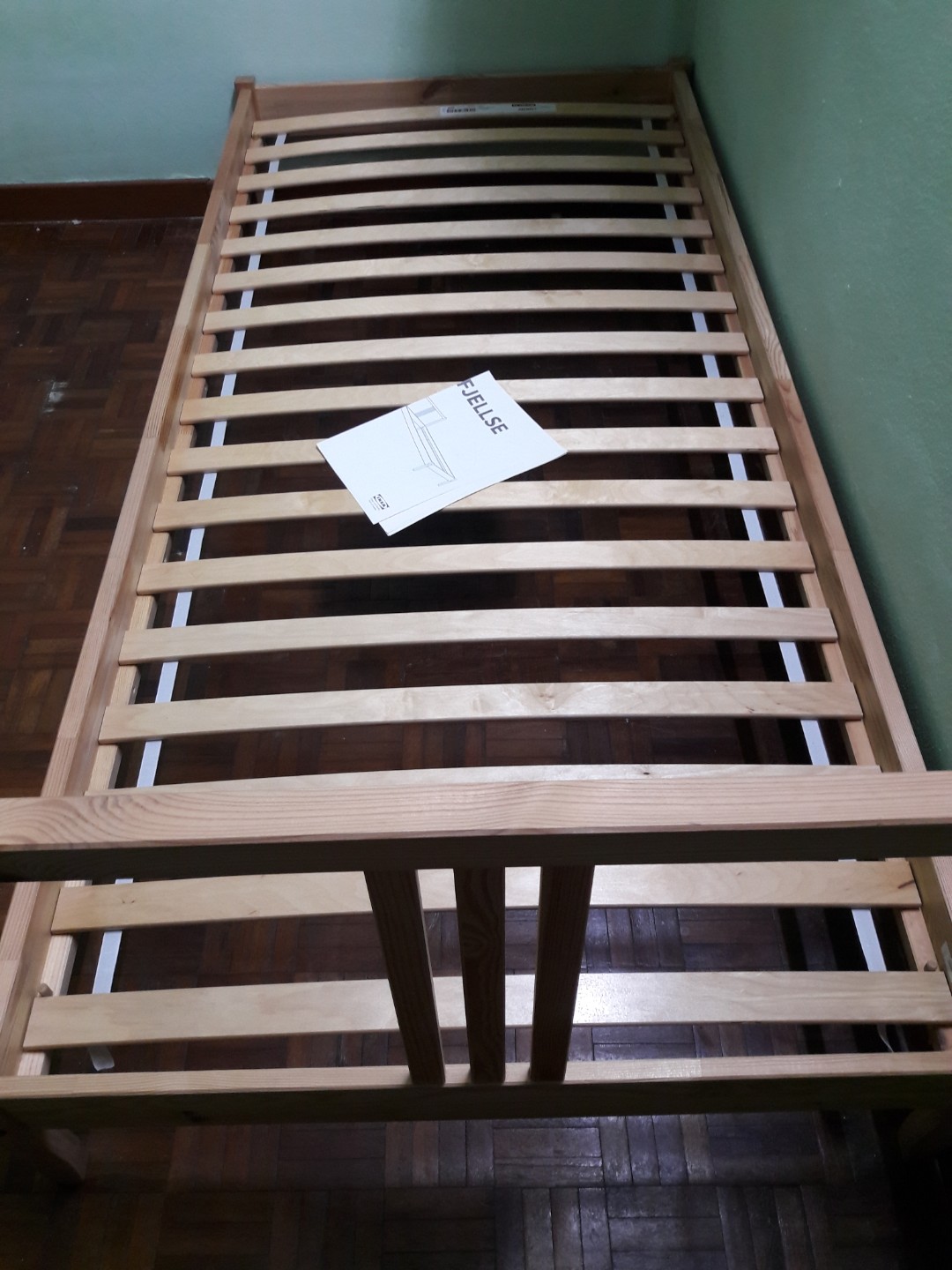 Ikea bedframe Fjellse + Sultan Luroy slatted bed base, Furniture & Home