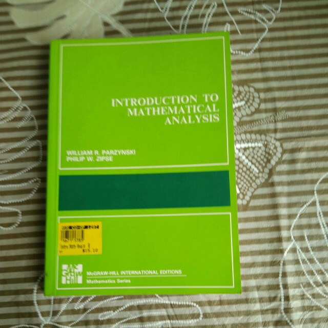 Introduction To Mathematical Analysis Hobbies Toys Books Introduction To Mathematical Analysis Hobbies Toys Books