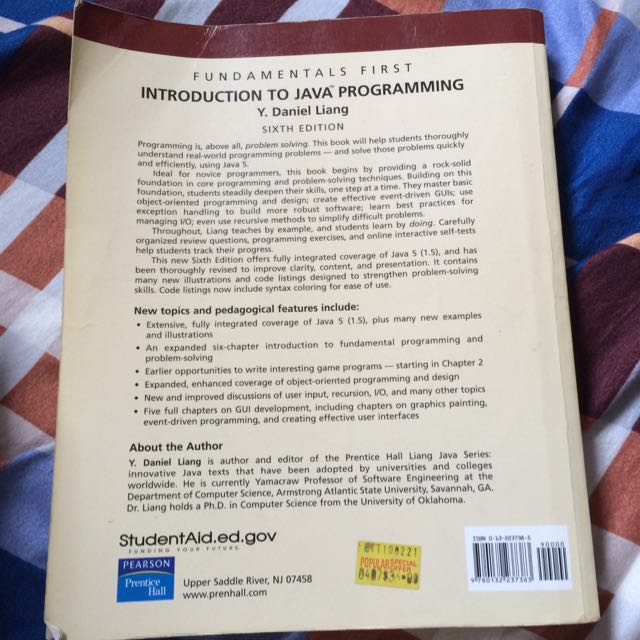 Java Book (Category: Textbooks) located in Singapore. Submitted by weets123 (Listing ID 14454195, Image 2). Description: Condition 6/10 Still readable with abit writing on some pages Offer.