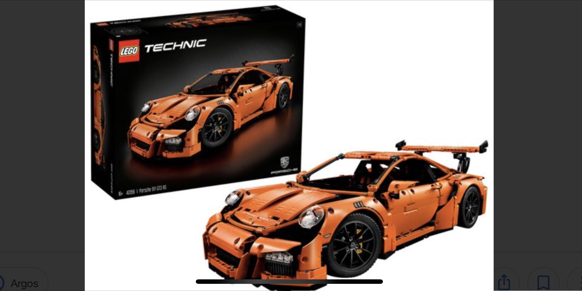 Argos lego hotsell technic porsche