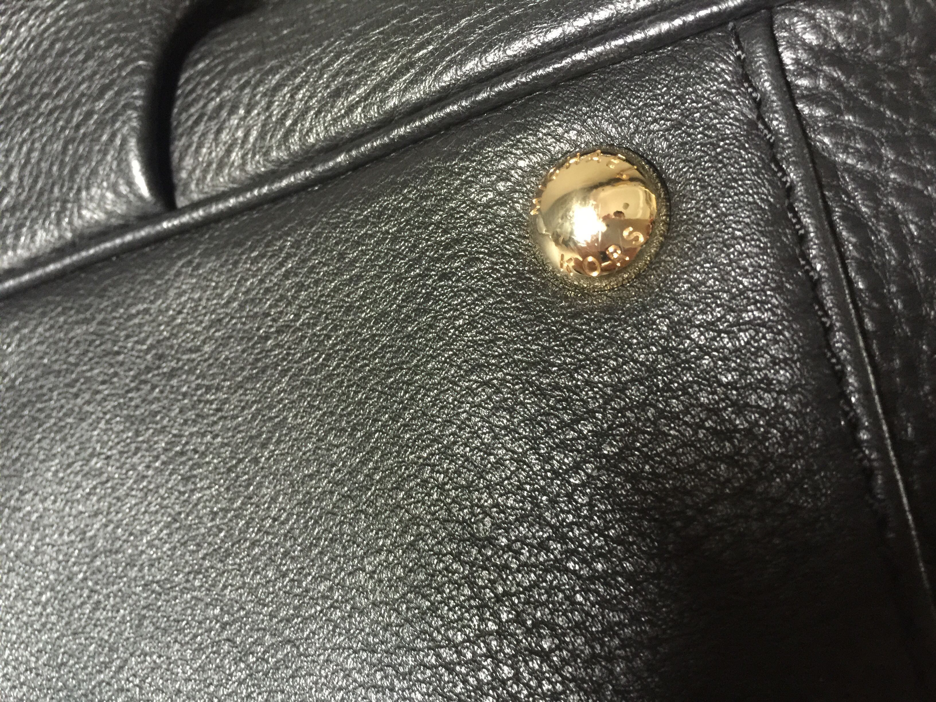 michael kors silver leather jacket