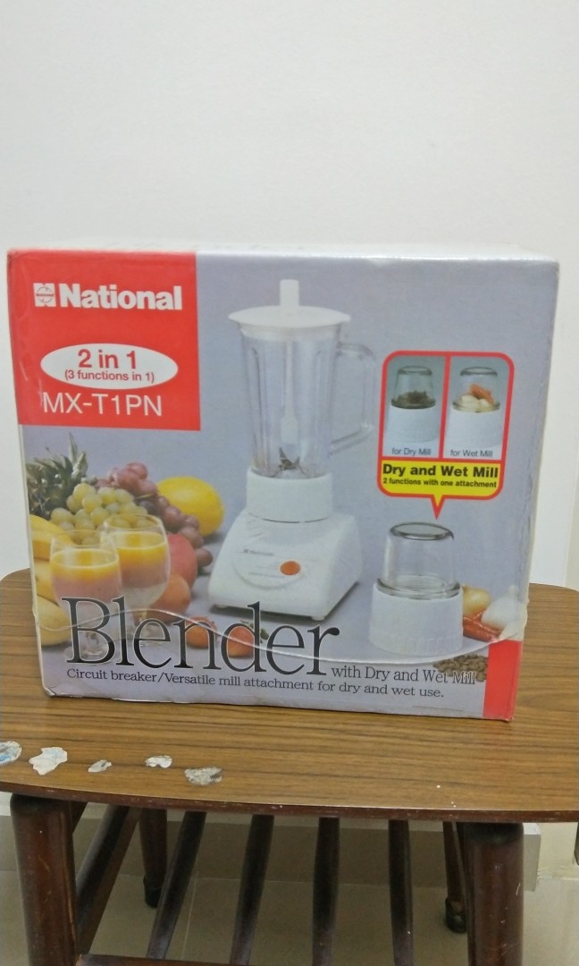 National MXT1PN 2 in 1 Blender (Dry and Wet Mill), TV & Home