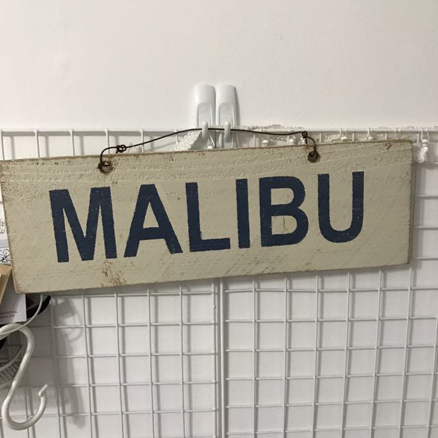 Nwt Brandy Melville Malibu Signboard Furniture Home Decor On