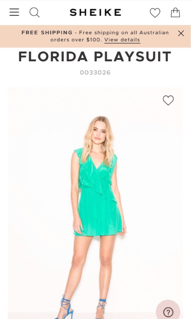 sheike green jumpsuit