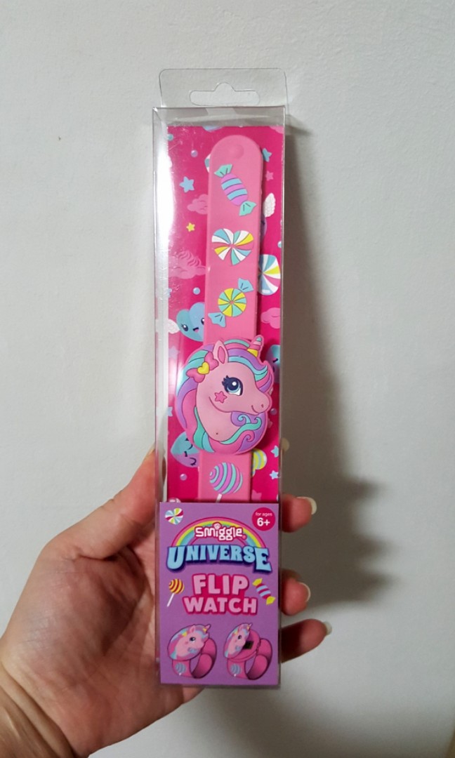 Smiggle unicorn flip watch