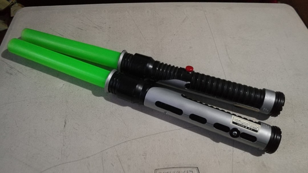 star wars lightsaber green.episode 3 (Category: Action & Battle Toys) located in Quezon City. Submitted by toys_r_here (Listing ID 172416542, Image 2). Description: 350 each not working yun light n sound What u see is what u get Ship or meet pwed.