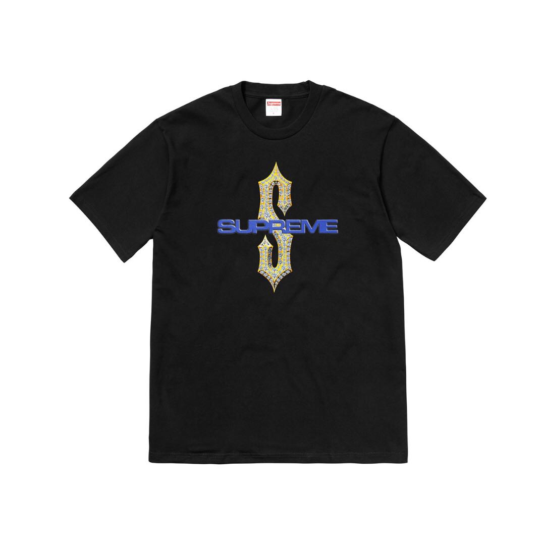Supreme Diamond Tee Black Men s Fashion Tops Sets Tshirts