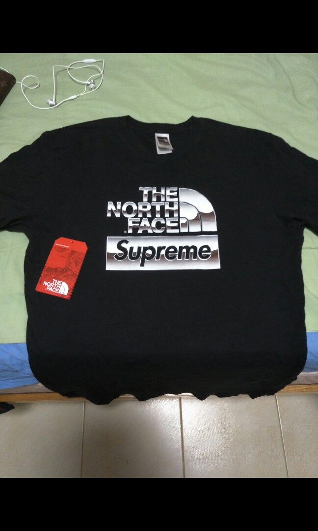 supreme x tnf shirt