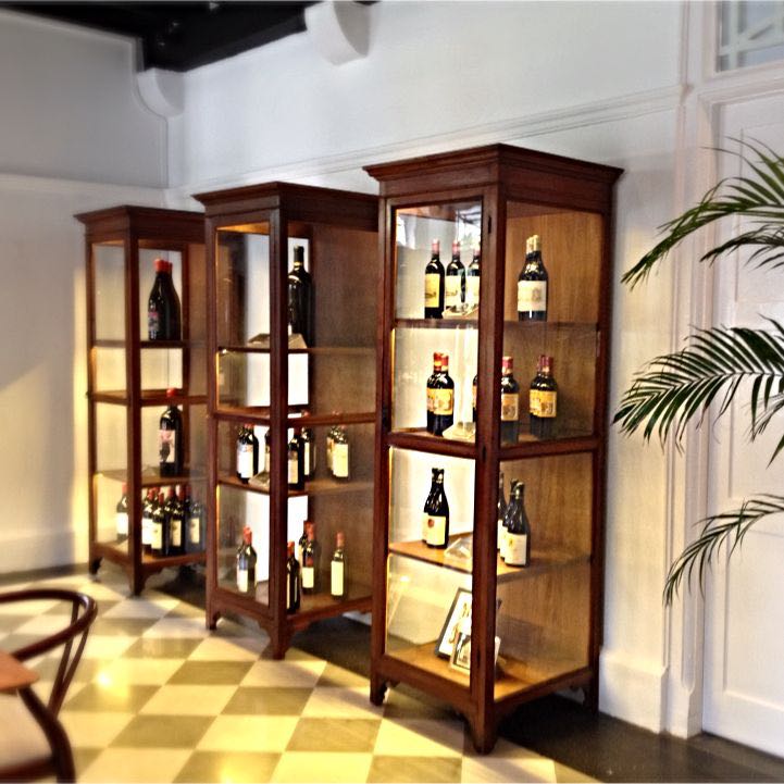 Uniquely Rare 100 Years Old Solid Teakwood Twin Glass Display Cabinets Vintage Collectibles On Carousell