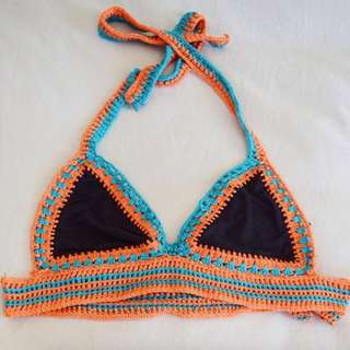 Topshop Crochet | Neoprene bikini top