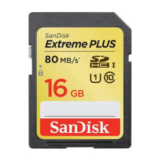 Sandisk Extreme SDHC UHS-1 class 10 16gb 80mb/s SDSDXS-016G