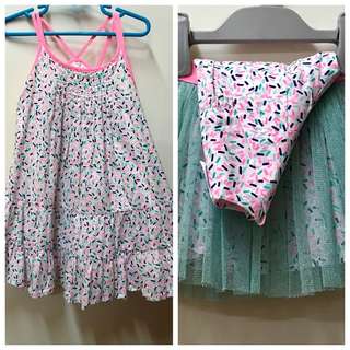 3-Piece Set - Dress, Skirt & Shirt