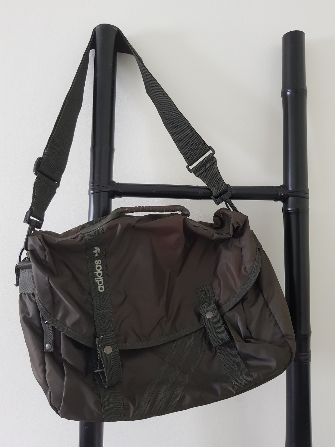 Adidas army green gym bag, Women's Fashion, Bags & Wallets, Crossbody