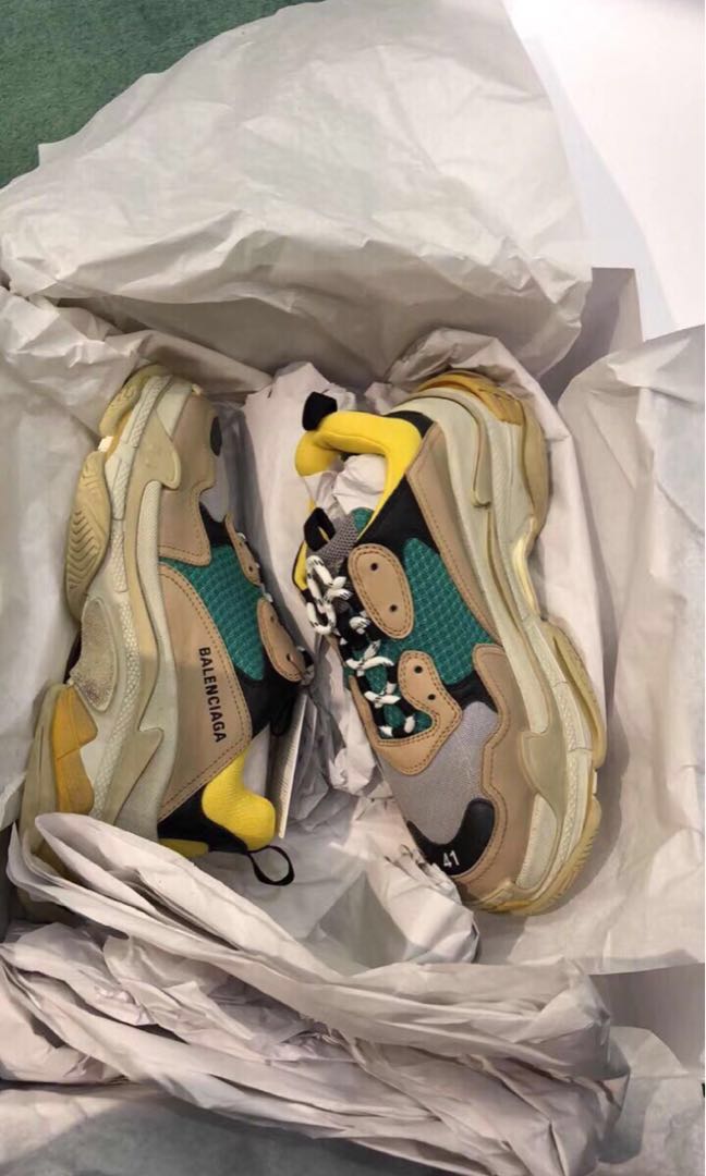 Green yellow balenciaga top