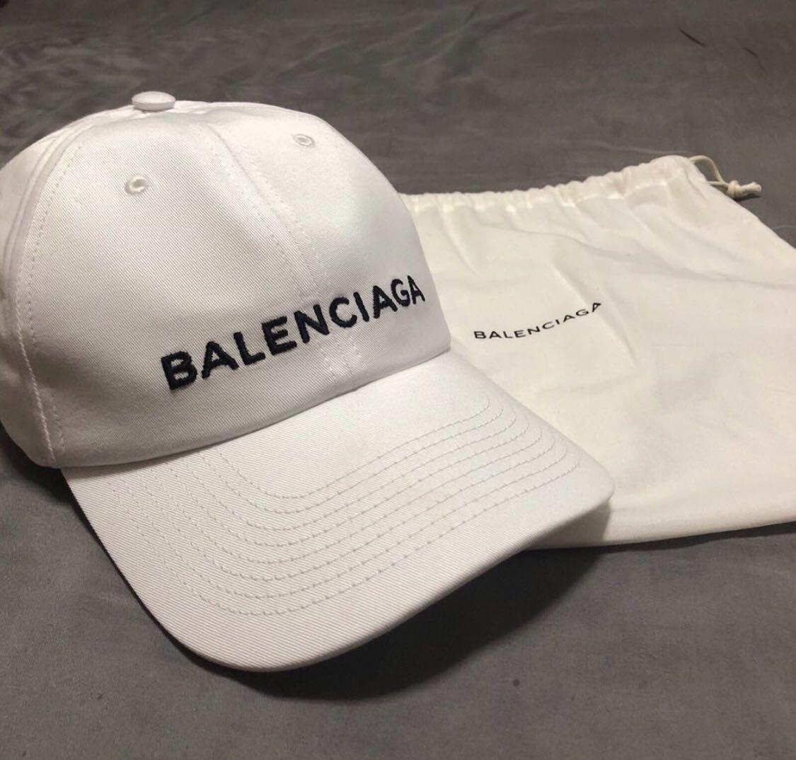 white balenciaga cap