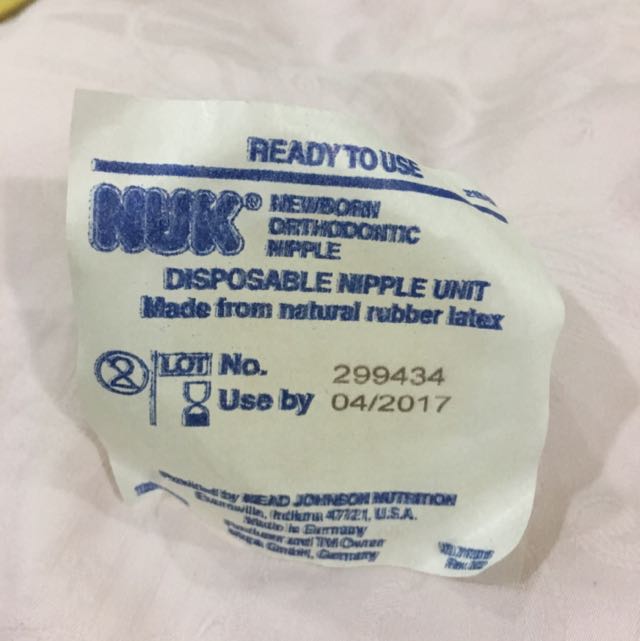 nuk newborn orthodontic nipple