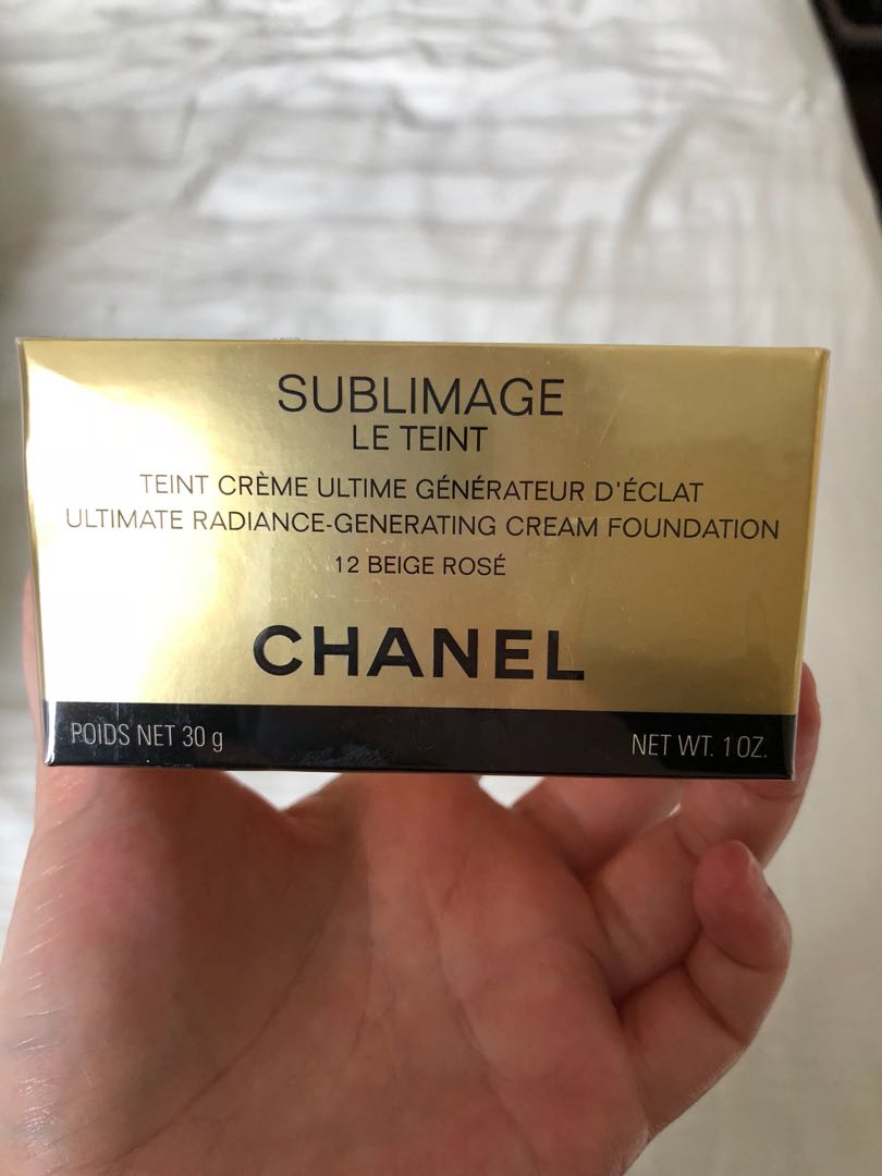 BNIB Chanel Sublimage Le Teint Foundation (12 Beige Rose), Beauty
