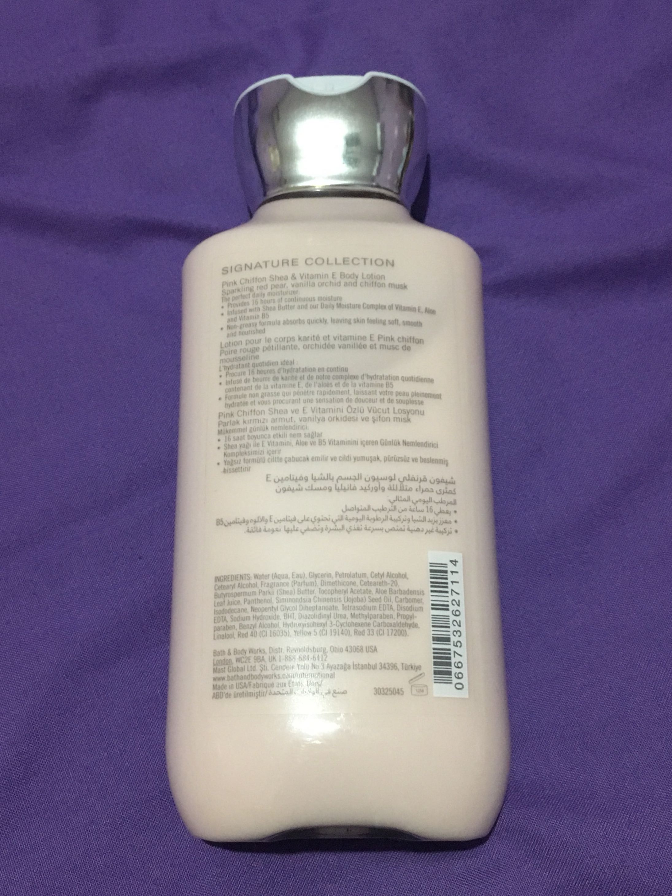 Body Lotion Bath Body Works Pink Chiffon Kesehatan Kecantikan Kulit Sabun Tubuh Di Carousell