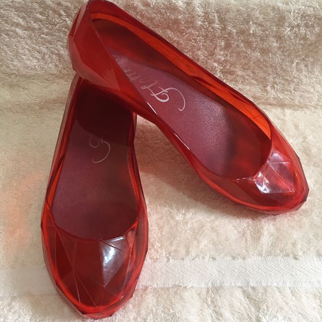 celine red shoes
