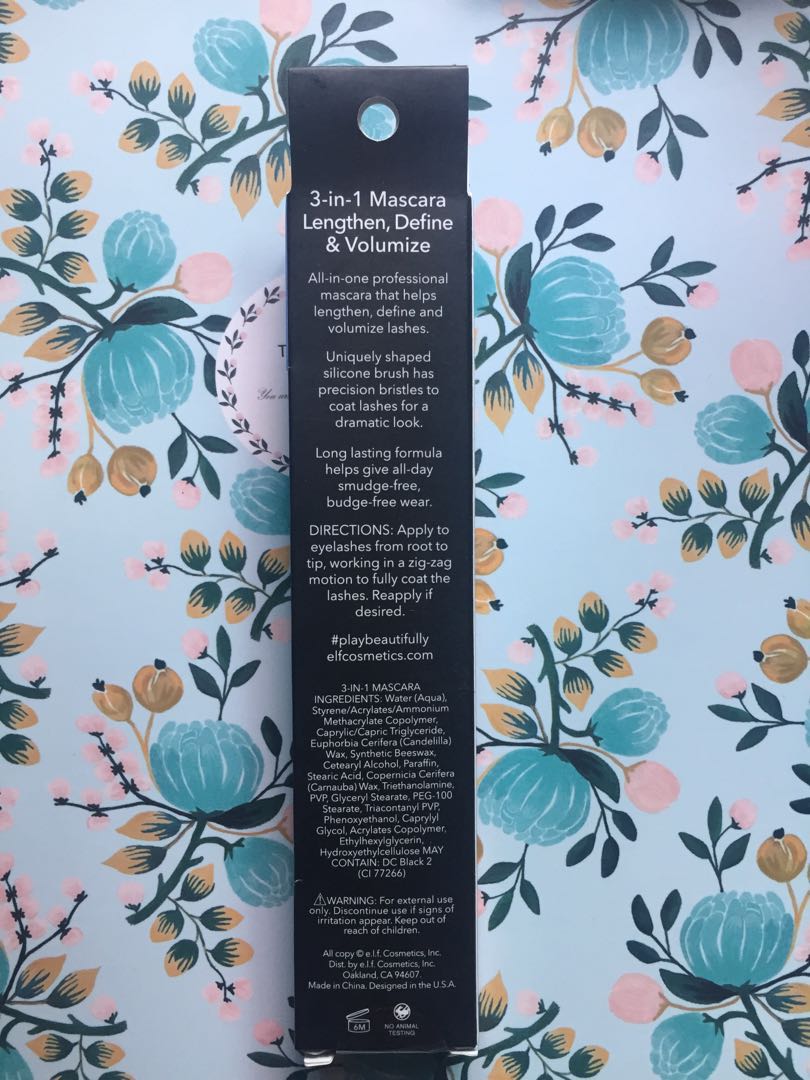 Elf 3in1 mascara, Beauty & Personal Care, Face, Makeup on Carousell