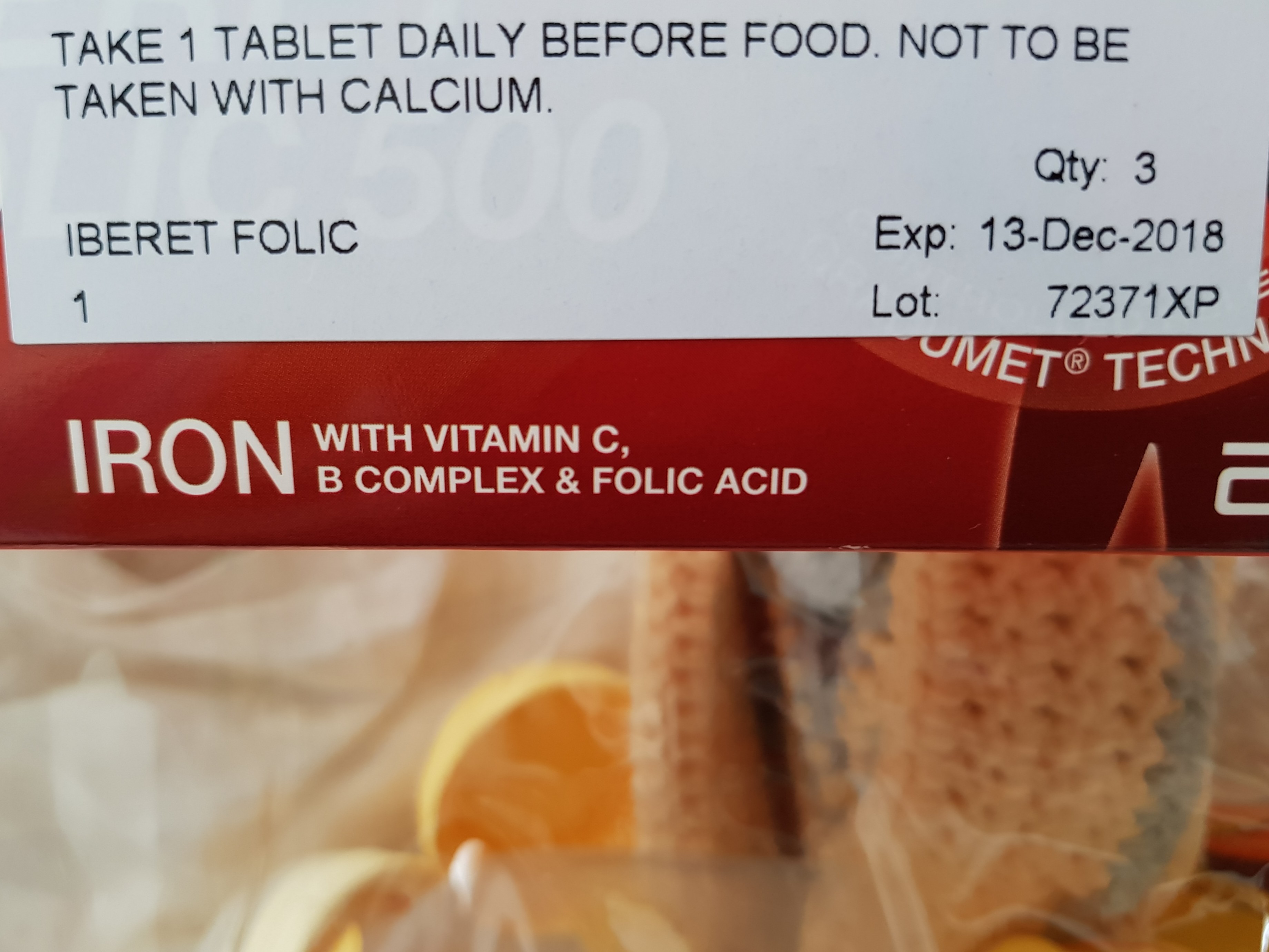 Iberet folic 500 multivitamin with iron for pregnancy and breastfeeding